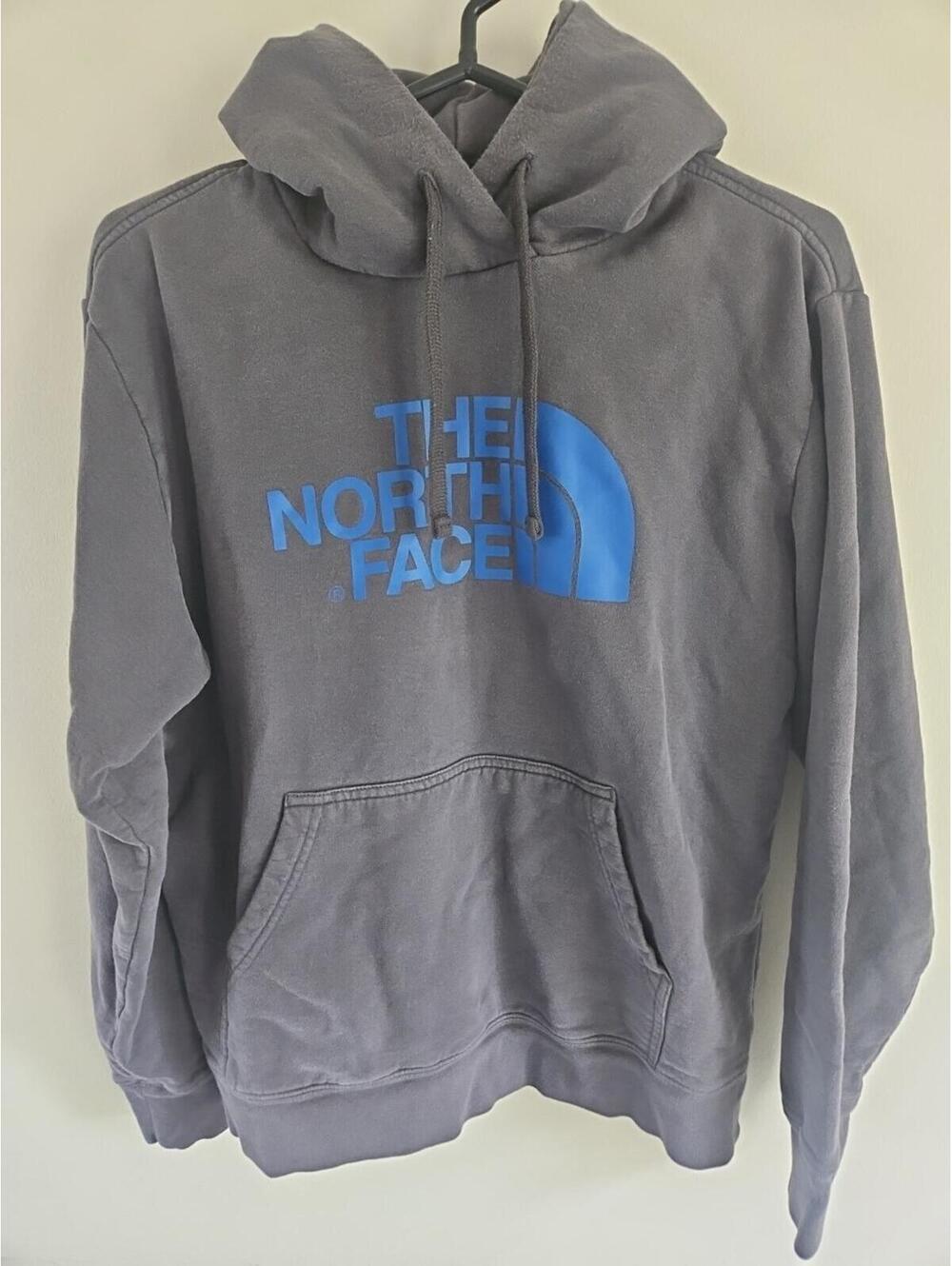 THE NORTH FACE Half Dome Pullover Hoodie Men's Size L TNF Grey/Blue